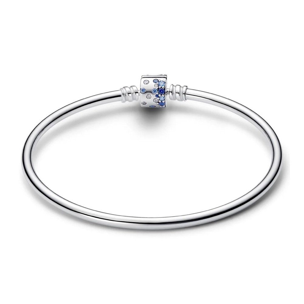 Pandora Limited Edition Sparkling Barrel Clasp Bangle - Picture 2 of 6